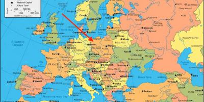 Polen karta europa - Karta över Polen europa Östra Europa - Europa)